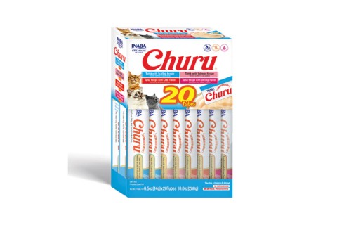 مكافآت القطط القابلة لللعق من إينابا تشورو، تشكيلة من التونة..