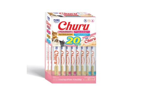 مكافآت القطط القابلة لللعق من إينابا تشورو، تشكيلة من التونة..