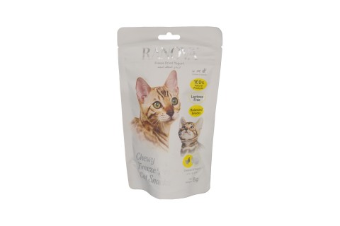 مكافآت القطط رانوفا بالزبادي المجفف بالتجميد - 8 غرام