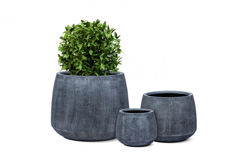 حوض بوليريسين دائري خارجي - لون رمادي