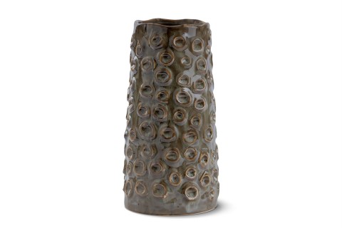 حوض سيراميك طويل بتفاصيل فقاعية – لون بني 