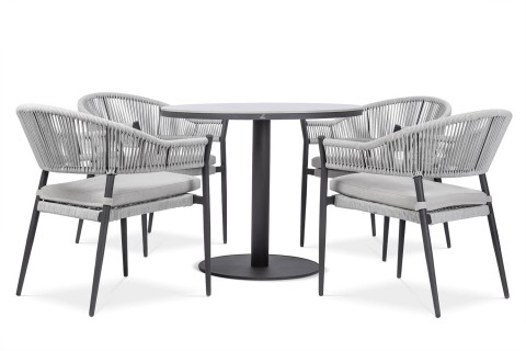 طقم طعام بيسترو الخارجي - 4 مقاعد 