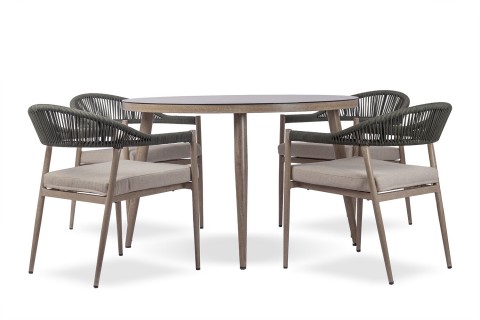 طقم طعام خارجي -  4 مقاعد