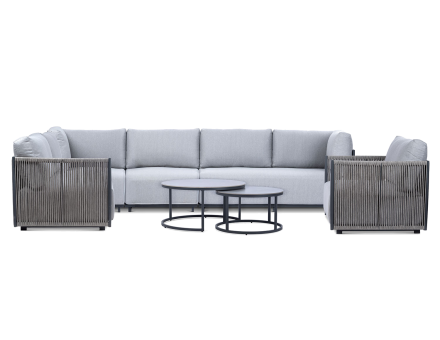 جلسة كينغز وود الخارجية للزاوية – 7 قطع