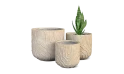 Decorative Concrete Planter – Brown