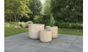 Decorative Concrete Planter – Brown