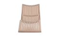 Plastic Sunlounger - Light Brown 