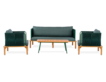 جلسة لونا الخارجية مع طاولة وسط - 5 أشخاص 