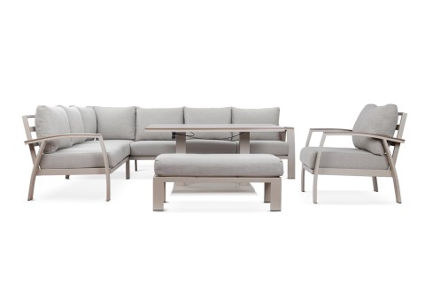 جلسة نوفا الخارجية للزاوية مع طاولة وسط - 5 قطع