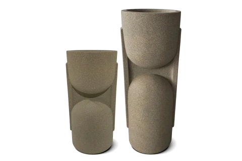  Polyresin pot - Brown