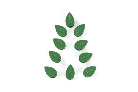 مشابك تثبيت النباتات على شكل ورقة - 10 قطع