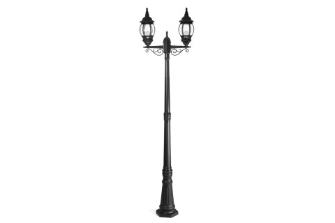 عمود إنارة كلاسيكي بثلاثة فوانيس