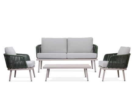 جلسة نوردك الخارجية مع طاولة وسط - 4 أشخاص 