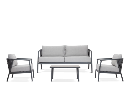 جلسة مودرن أورا الخارجية مع طاولة وسط - 4 أشخاص 