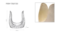 حامل شموع معدني بتصميم U