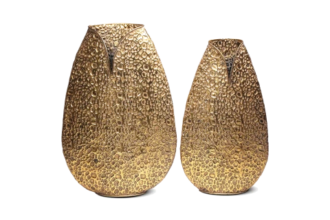 فازة زهور ذهبية 