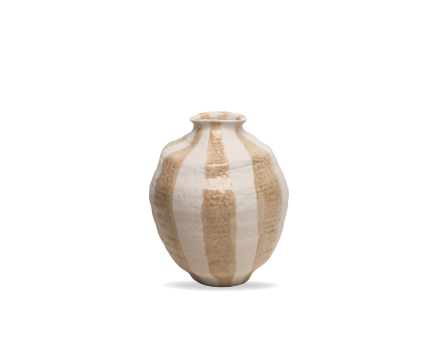 فازة فخار بود بتصميم مخطط