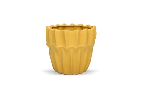 حوض ديكور سيراميك مطفي بحواف مزخرفة