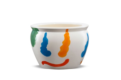 حوض سيراميك (نقوش تجريدية)