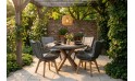 طقم طاولة طعام نيوبورت مع كراسي إيفيتا - 4 مقاعد