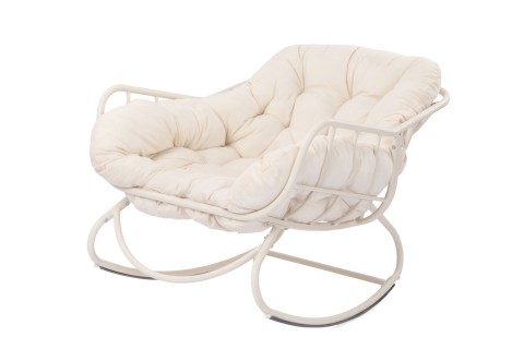 كرسي استرخاء هزاز- ابيض 