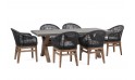 طقم طاولة طعام تكلا - 6 مقاعد