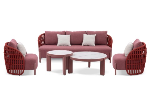 طقم كنب إليسيان الخارجي (5 مقاعد)