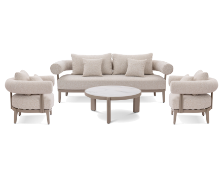 طقم كنب مونارك الخارجي (5 مقاعد)