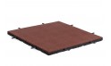 بلاط مطاطي للأرضيات (50×50 سم) لون بني