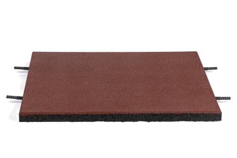 Rubber mat 50x50cm Colour Brown 