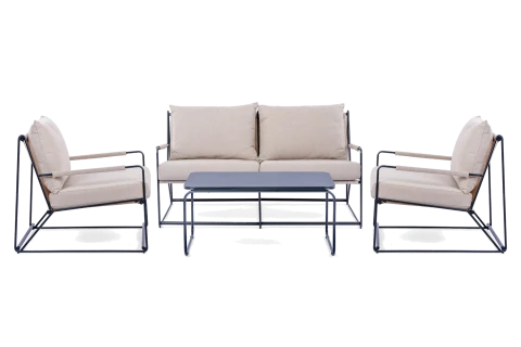 RIOJA Outdoro Steel textilene with a coffee table – seats 4