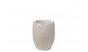 Fiber Clay Pot - White Color Tulip Petal Shape